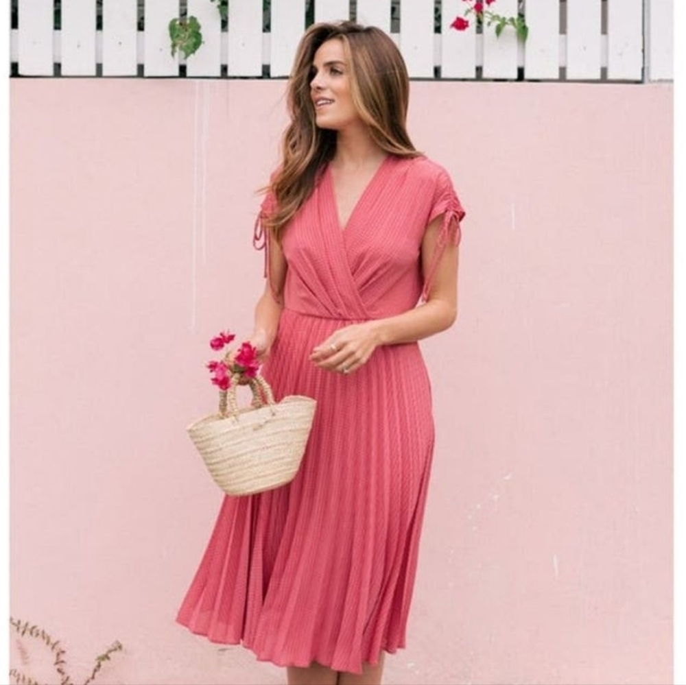 Gal Meets Glam Angelica Pleated Dress